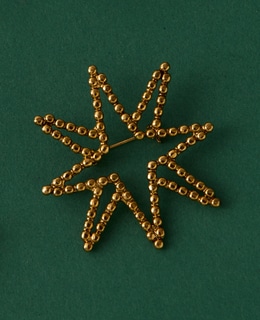【ADER.bijoux/アデルビジュー】CUTSTEEL star brooch