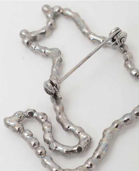 【ADER.bijoux/アデルビジュー】CUTSTEEL cat brooch 詳細画像 シルバー 5