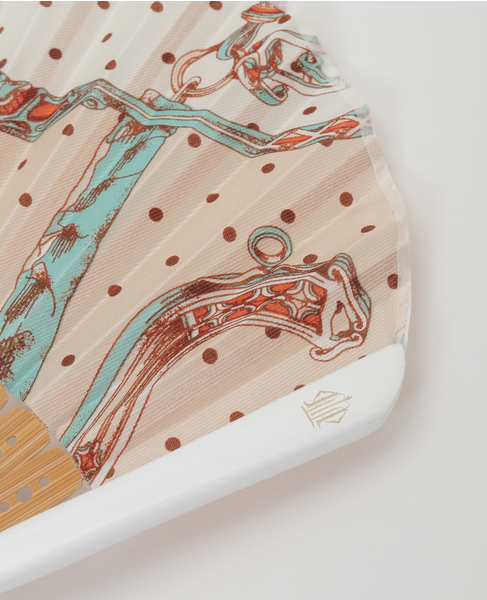 【manipuri/マニプリ】扇子 詳細画像 オレンジ 3