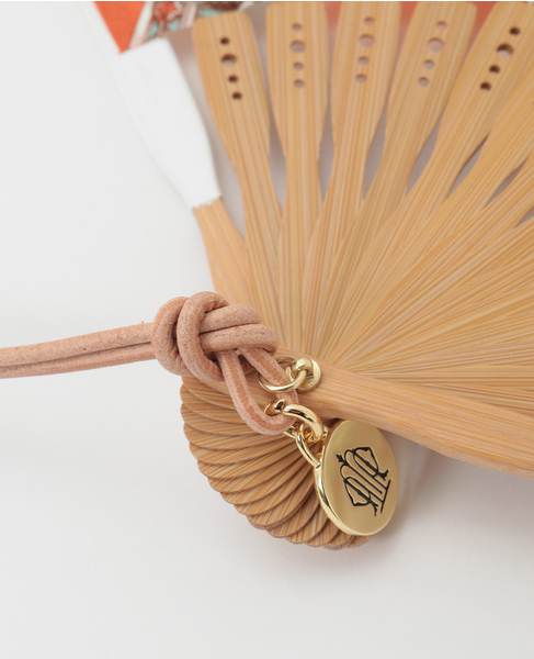 【manipuri/マニプリ】扇子 詳細画像 オレンジ 4