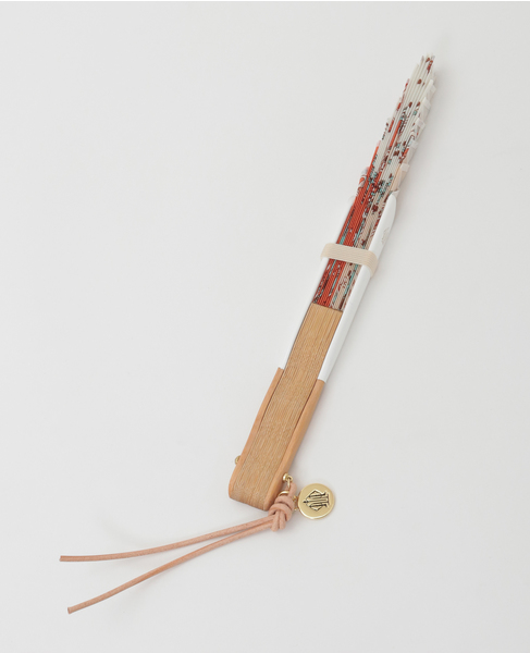 【manipuri/マニプリ】扇子 詳細画像 オレンジ 6