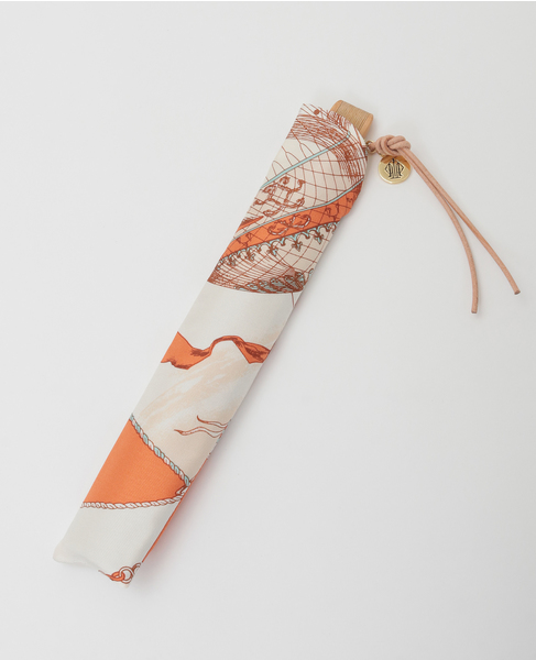 【manipuri/マニプリ】扇子 詳細画像 オレンジ 7