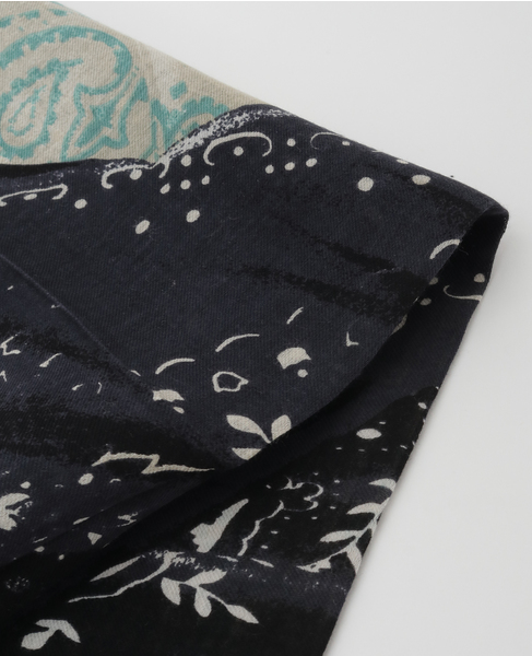 【manipuri/マニプリ】シルクスカーフ 詳細画像 ブラック 2