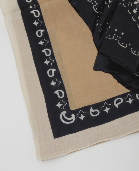 【manipuri/マニプリ】シルクスカーフ 詳細画像 ブラック 3