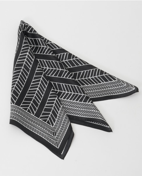 【AVALON/アバロン】シルクスカーフ 詳細画像 ブラック 1