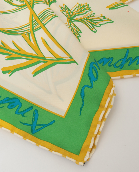 【manipuri/マニプリ】シルクスカーフ 詳細画像 グリーン 2