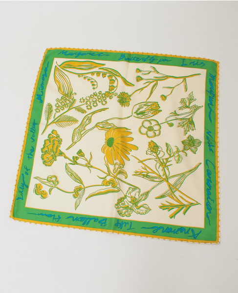 【manipuri/マニプリ】シルクスカーフ 詳細画像 グリーン 3