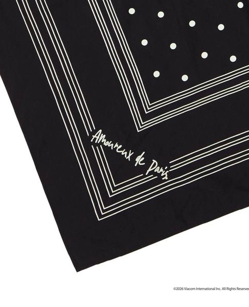 《コラボ》Emily in Paris　スカーフ 詳細画像 ブラック 3