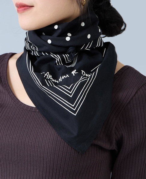 《コラボ》Emily in Paris　スカーフ 詳細画像 ブラック 4
