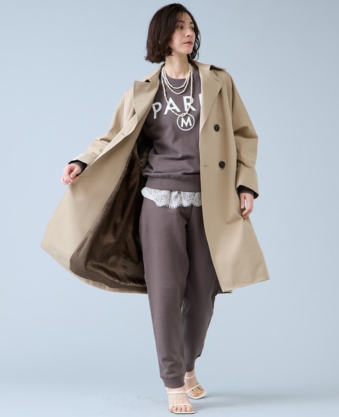 《別注》【Regency Works/リージェンシーワークス】PARISスウェットパンツ（501701C-1-1） 詳細画像 チャコールグレー 10