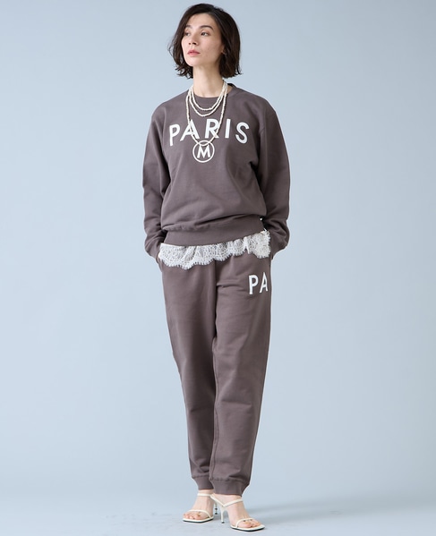 《別注》【Regency Works/リージェンシーワークス】PARISスウェットパンツ（501701C-1-1） 詳細画像 チャコールグレー 2