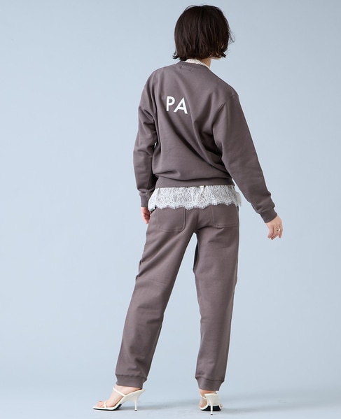 《別注》【Regency Works/リージェンシーワークス】PARISスウェットパンツ（501701C-1-1） 詳細画像 チャコールグレー 7