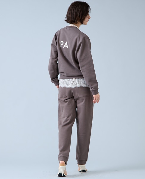 《別注》【Regency Works/リージェンシーワークス】PARISスウェットパンツ（501701C-1-1） 詳細画像 チャコールグレー 8