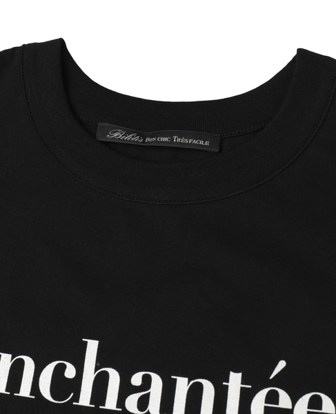 【Bilitis dix-sept ans/ビリティス・ディセッタン】Enchantee T-shirt 詳細画像 ブラック 3
