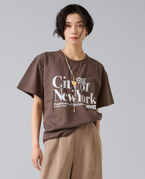 《別注》【GOOD ROCK SPEED/グッドロックスピード】Tシャツ（City of New York） 詳細画像 ブラウン 1