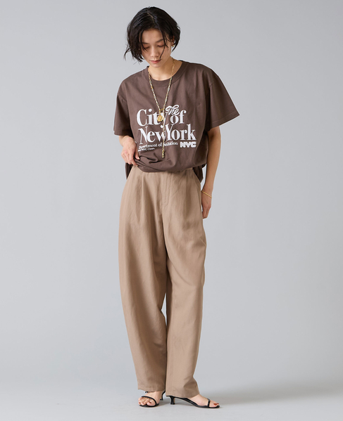 《別注》【GOOD ROCK SPEED/グッドロックスピード】Tシャツ（City of New York） 詳細画像 ブラウン 3