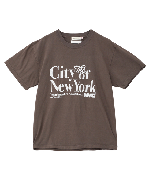 《別注》【GOOD ROCK SPEED/グッドロックスピード】Tシャツ（City of New York） 詳細画像 ブラウン 5