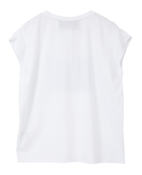 【TICCA/ティッカ】Radio velvetフレンチTシャツ（TBFS-485 ） 詳細画像 ホワイト 2