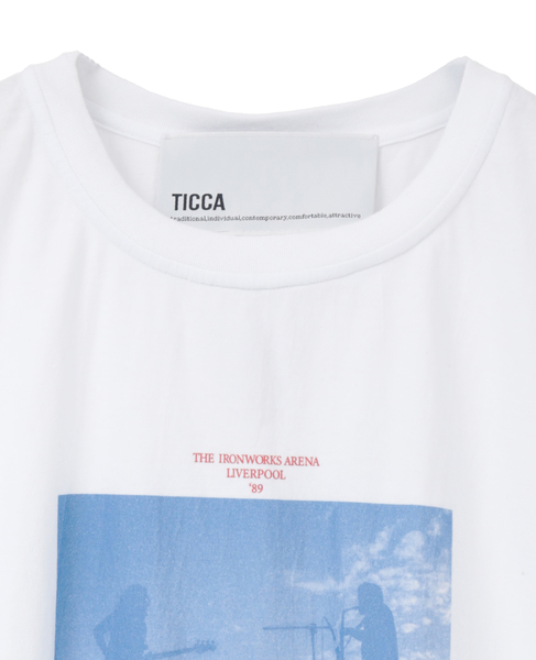 【TICCA/ティッカ】Radio velvetフレンチTシャツ（TBFS-485 ） 詳細画像 ホワイト 3