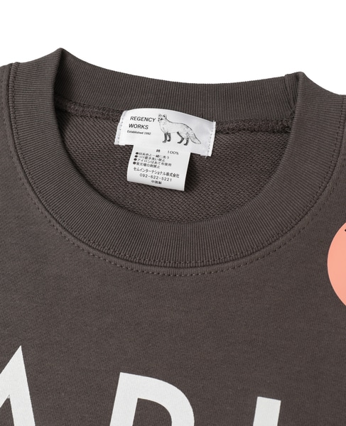 《別注》【Regency Works/リージェンシーワークス】PARISスウェット（504401C-1） 詳細画像 チャコールグレー 16