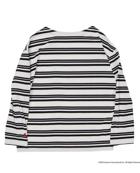 《コラボ》Emily in Paris　ボーダーカットソー 詳細画像 ホワイト×ブラック 2