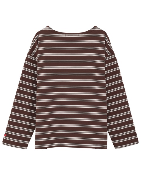 《コラボ》Emily in Paris　ボーダーカットソー 詳細画像 ブラウン×ブラック 10