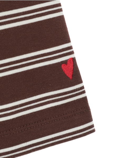 《コラボ》Emily in Paris　ボーダーカットソー 詳細画像 ブラウン×ブラック 16