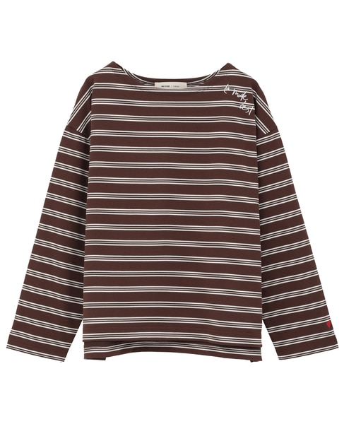 《コラボ》Emily in Paris　ボーダーカットソー 詳細画像 ブラウン×ブラック 9