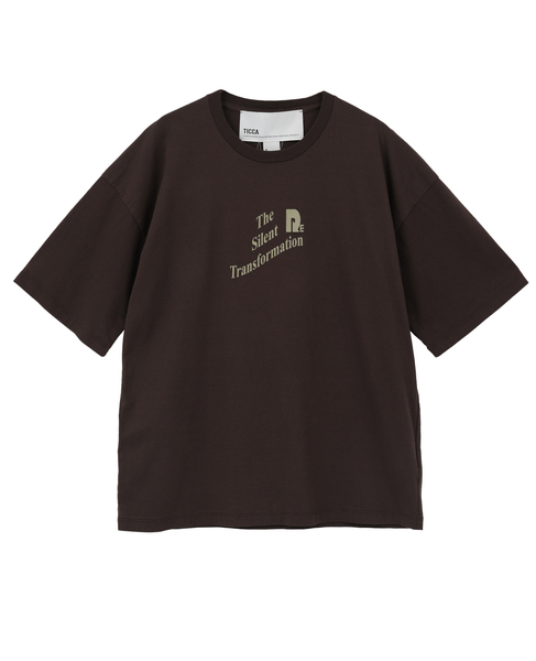 《別注》【TICCA/ティッカ】ロゴTシャツ 詳細画像 ブラウン 1