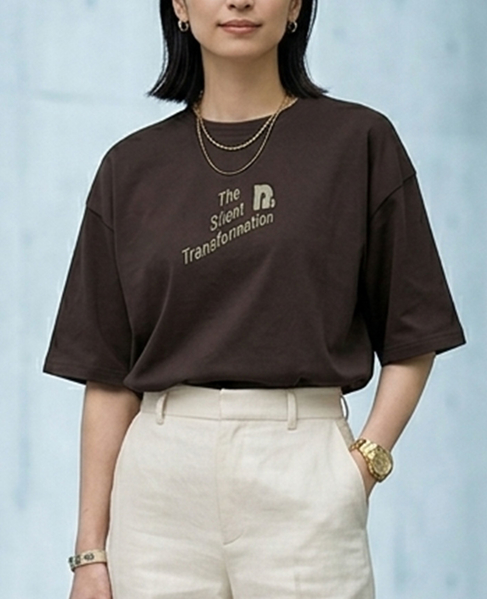 《別注》【TICCA/ティッカ】ロゴTシャツ 詳細画像 ブラウン 2