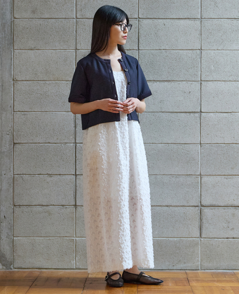 カットジャガードワンピース 詳細画像 ホワイト 1