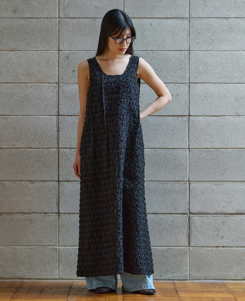 カットジャガードワンピース 詳細画像 ブラック 2