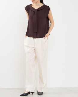 ボウタイ2WAYブラウス