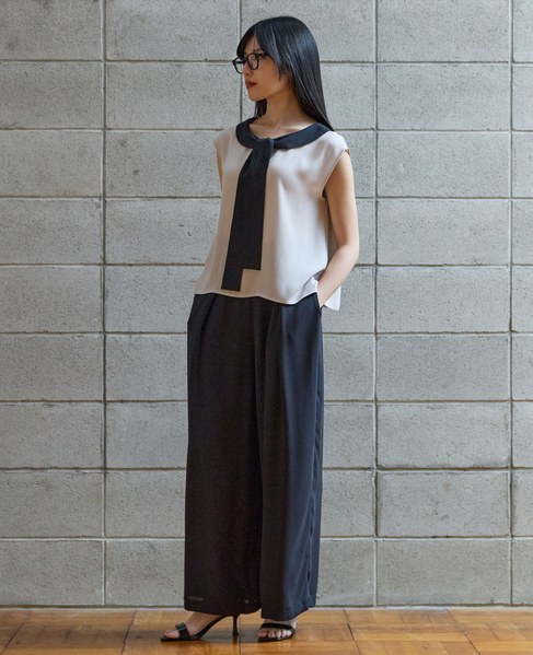 ボウタイ2WAYブラウス 詳細画像 ベージュ 1