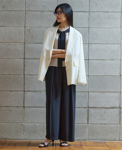 シングルテーラードジャケット 詳細画像 オフホワイト 4