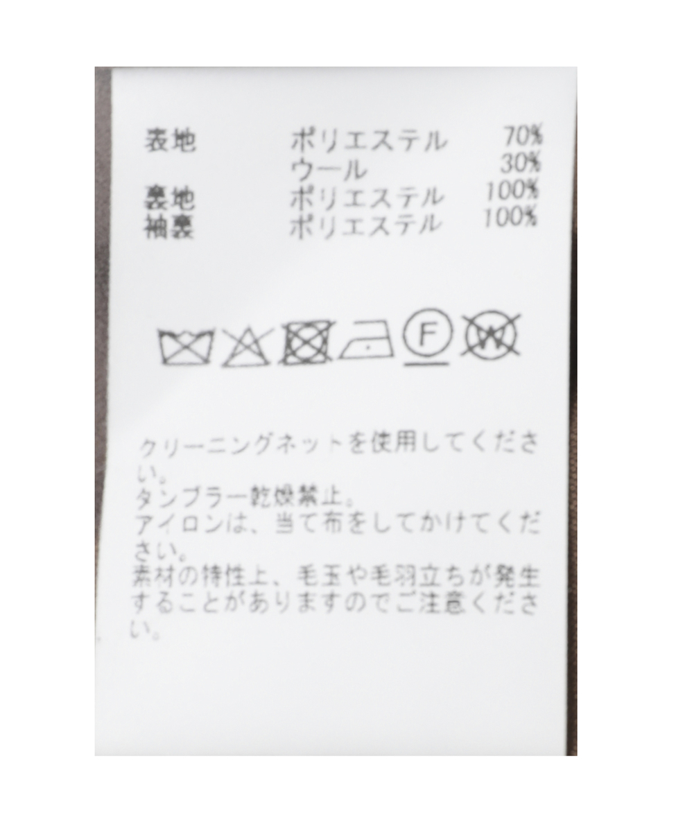 ショートダブルブレストジャケット（セットアップ可） 詳細画像 ブラック 16