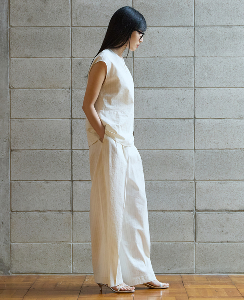 2タックワイドパンツ 詳細画像 オフホワイト 4