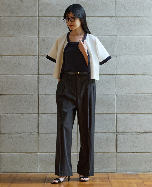 2タックワイドパンツ 詳細画像 ブラック 2