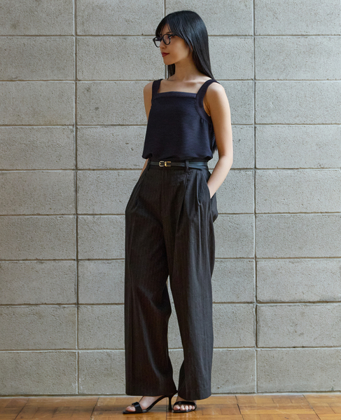 2タックワイドパンツ 詳細画像 ブラック 5