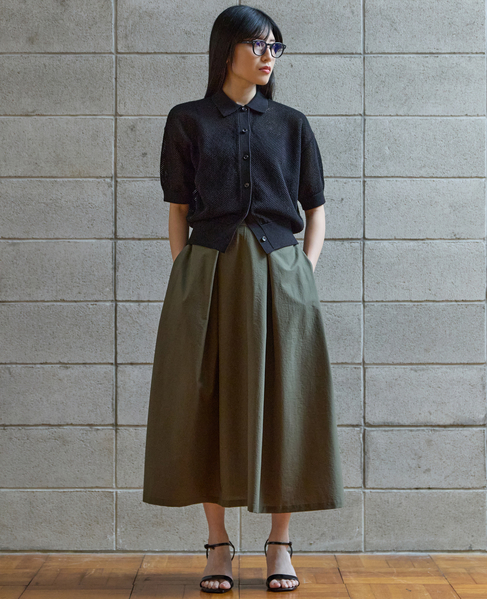 タックフレアスカート 詳細画像 カーキ 8