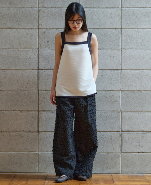 バイカラーキャミソール 詳細画像 ホワイト×ブラック 3