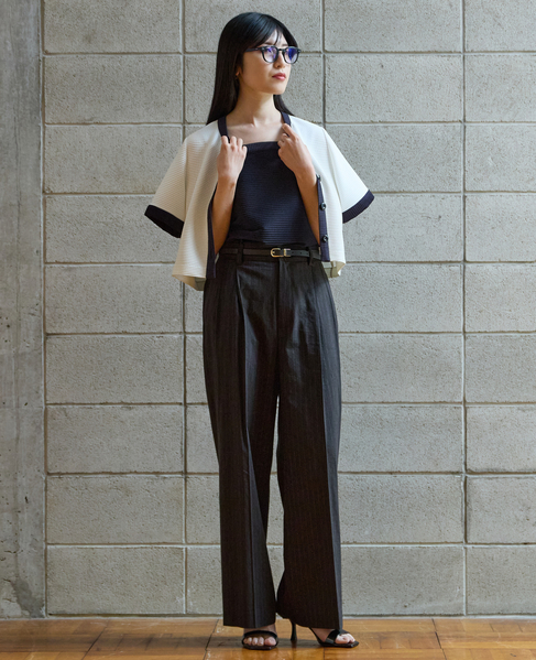 バイカラーキャミソール 詳細画像 ブラック 3