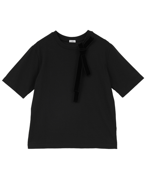 リボンタイTシャツ 詳細画像 ブラック 4