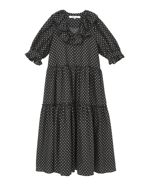 【Bilitis dix-sept ans/ビリティス・ディセッタン】Cotton Lawn 詳細画像 ブラック×ホワイト 1