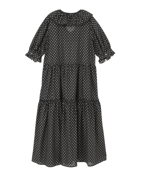 【Bilitis dix-sept ans/ビリティス・ディセッタン】Cotton Lawn 詳細画像 ブラック×ホワイト 2