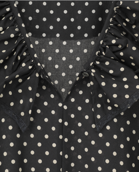 【Bilitis dix-sept ans/ビリティス・ディセッタン】Cotton Lawn 詳細画像 ブラック×ホワイト 6
