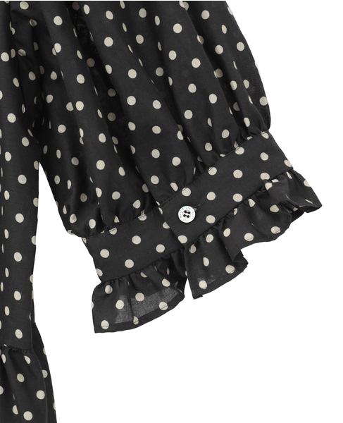 【Bilitis dix-sept ans/ビリティス・ディセッタン】Cotton Lawn 詳細画像 ブラック×ホワイト 9