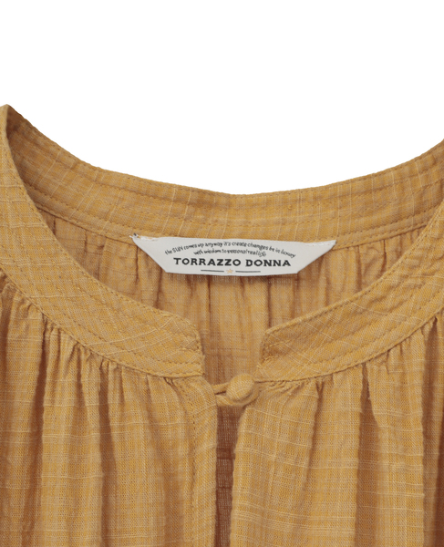 【TORRAZZO DONNA/トラッツォドンナ】India Textured Summer Dress 詳細画像 マスタード 6