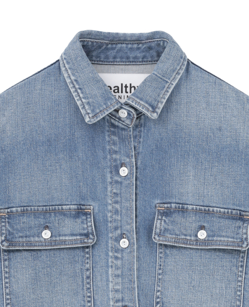【HEALTHY DENIM/ヘルシーデニム】デニムシャツ（Almond Milk） 詳細画像 ブルー 3