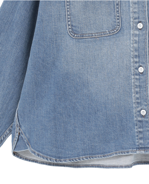 【HEALTHY DENIM/ヘルシーデニム】デニムシャツ（Almond Milk） 詳細画像 ブルー 5